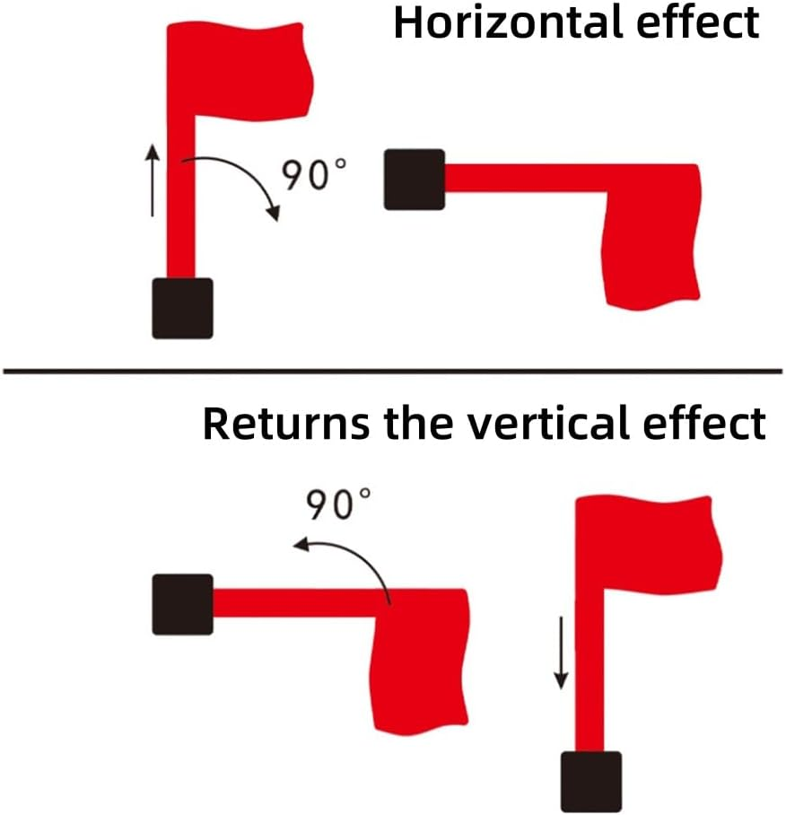 Easy-Install Mailbox Flag Replacement Kit Upgrade Your Mailbox with a Red Flag,Fits All Mailboxes,Wall Mount Mailbox Flag,Mailbox Flag Replacement (1) image number 4