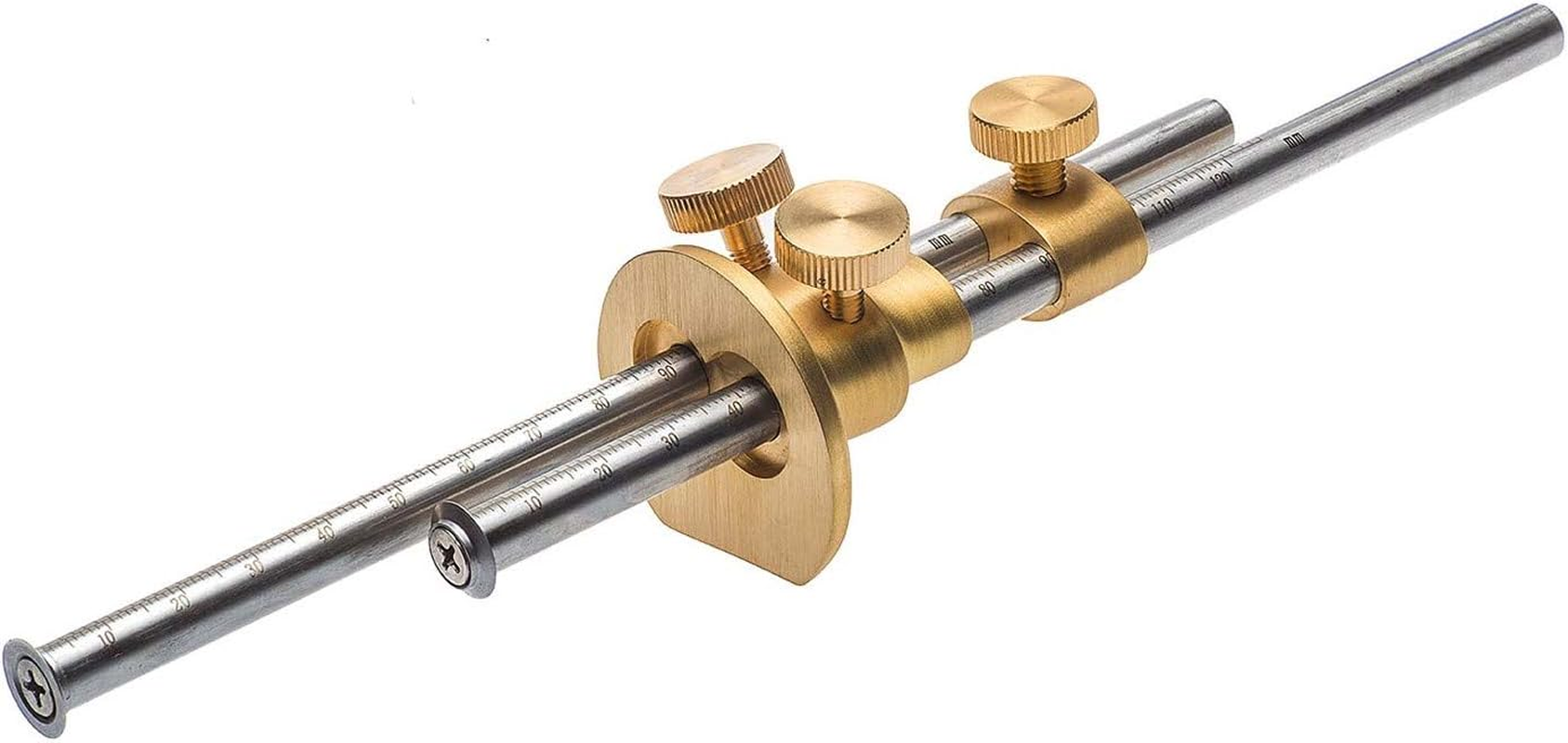 Luban Wheel Mortice Gauge Brass Micro Adjust 150Mm Capacity