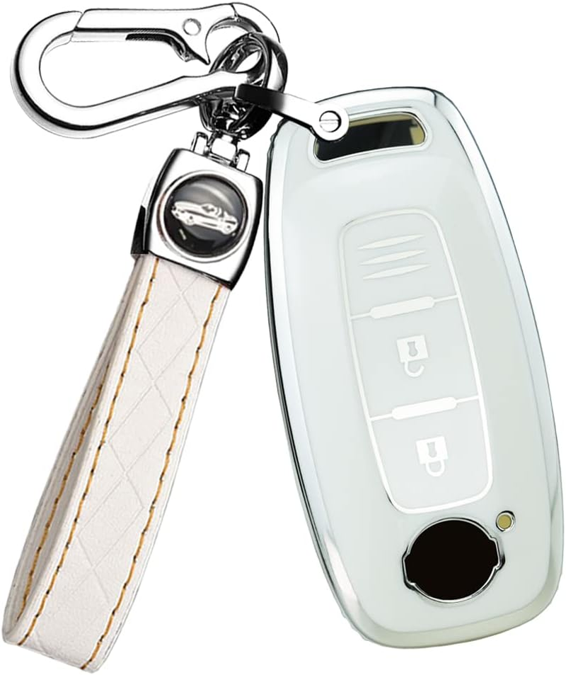 Ontto TPU Car Key Case Fit for Nissan Qashqai Altima Teana Ariya X-Trail T33 Qashqai J12 2022 2023 Smart Key Box Key Shell Key Holder Keychain Accessories Protector 3 Button