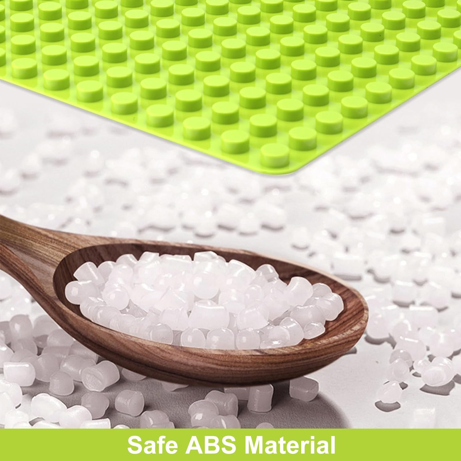 UOCAI 4 Pieces Building Plate, Large Compatible with Duplo Plate, 25.5 X 19 Cm,  Plates,  Plate Set, Base Plate, Base Plate, Clamping Blocks, Matte Plate, Green Building Plates for Girls And image number 5