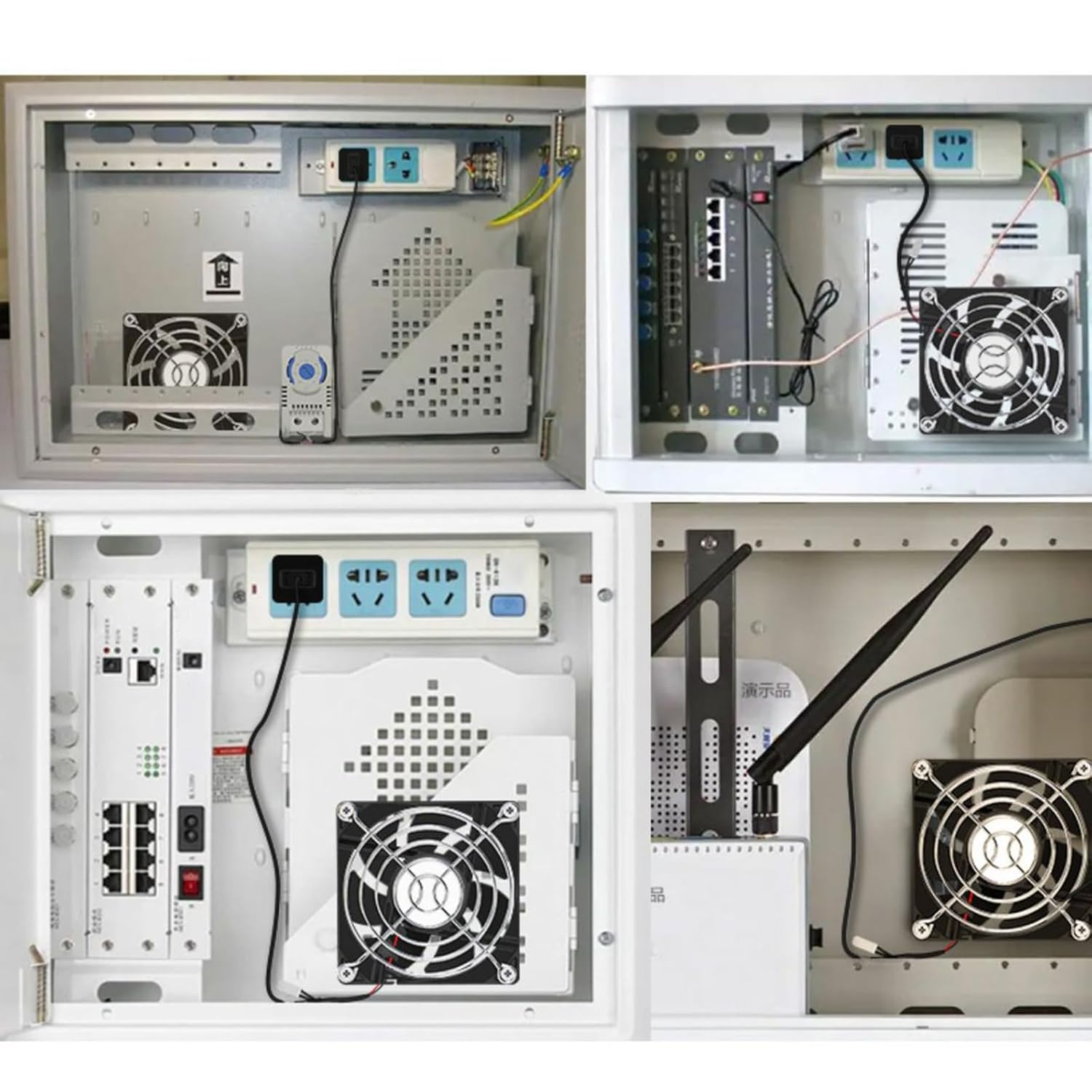 USB Cabinet 80Mm Fan Quiet Cooling Fan Systems with 0-60℃ Temperature Control for Home Theater Cabinets Computer image number 4