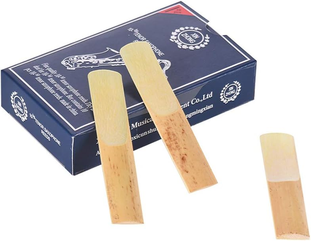 Normal Level 10-Bb Tenor Saxophone Sax Reeds Strength 2.0 for Beginners, 10Pcs/ Box Multicolor434 Strength 2.0 image number 1
