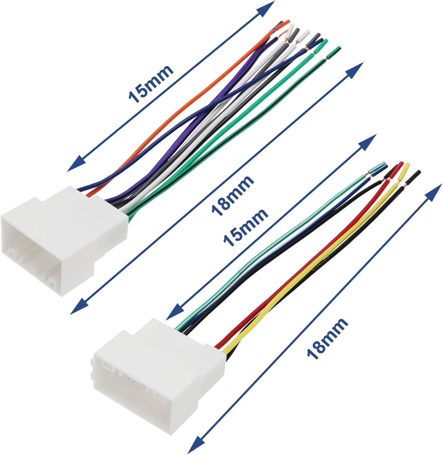 1 Set CD Player Wiring Harness Wire Radio Plug, Radio Wire Harness Stereo MP3 CD Player Connector Compatible with Hyundai Elantra 2010-2017 image number 4