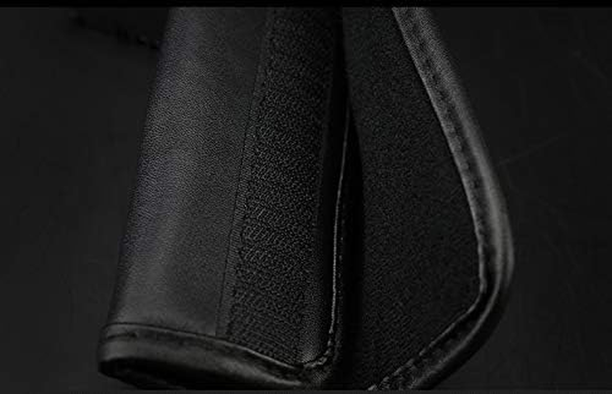 Uphily Black Leather Automotive Gear Shift Knob Cover - Car Interior Accessories Gear Shifter Cover with Bling Diamond Crystal Rhinestones for Women or Girls - 2.1 Crystal image number 6