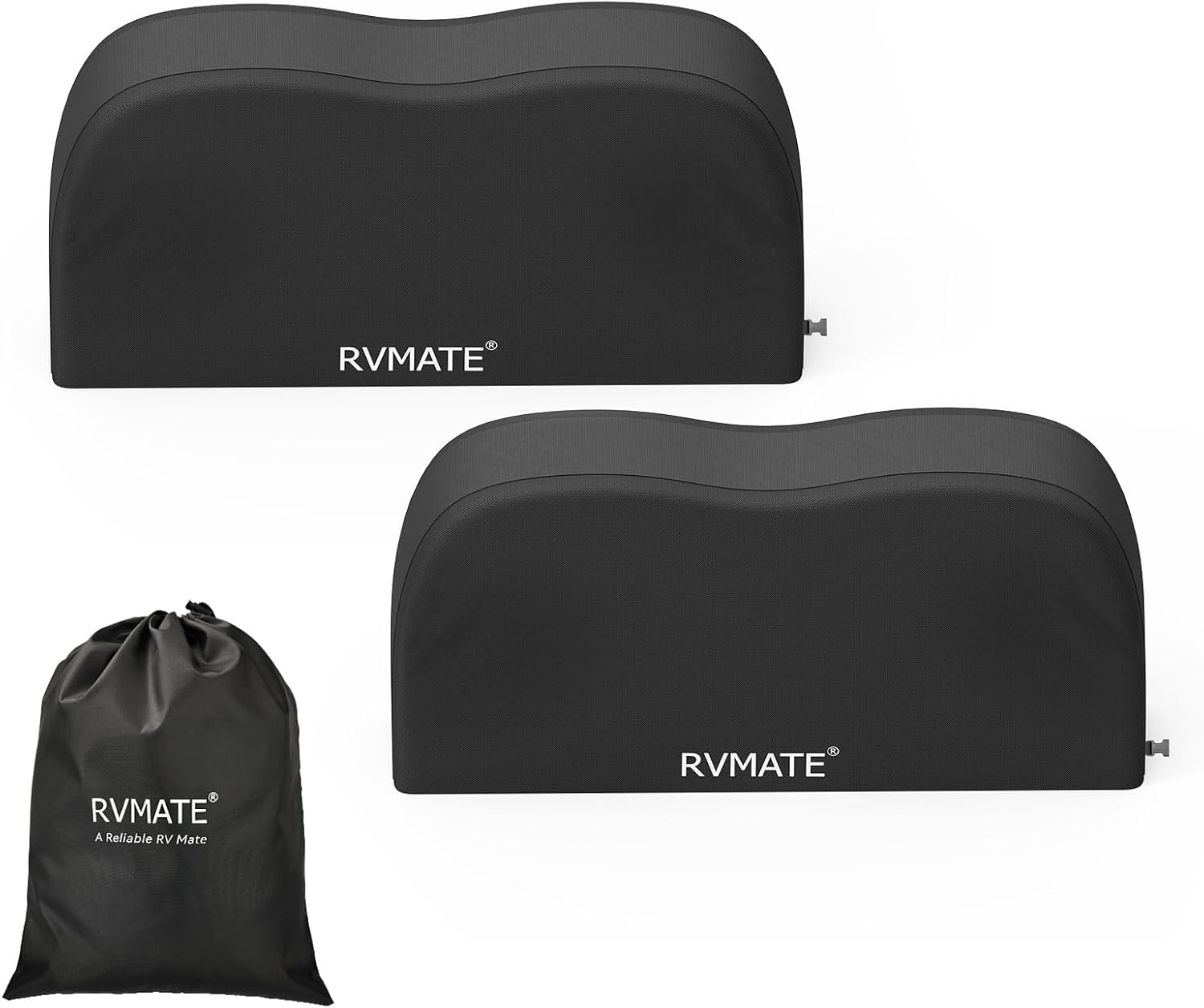 RVMATE RV Tire Covers, Dual Axle Wheel Cover (2 Pack) Fits 24"-27" Diameter Tires, Waterproof Anti-Uv 420D Oxford Black Dual Tire Covers RV Accessories for Rv/Truck/Trailer image number 6