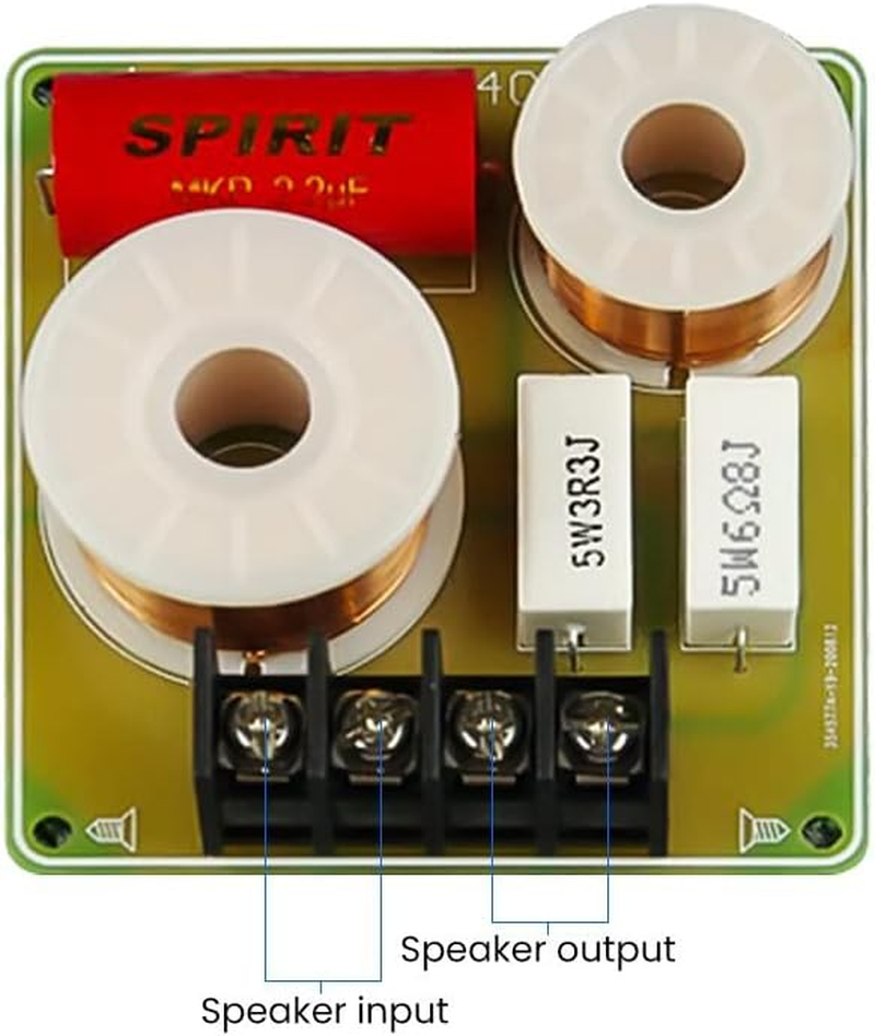 JINGERL 1PC 60W Audio Speaker Notch Filter Crossover RLC LCR Wave Hifi Frequency Filter Divider for Home Theater Loudspeaker DIY