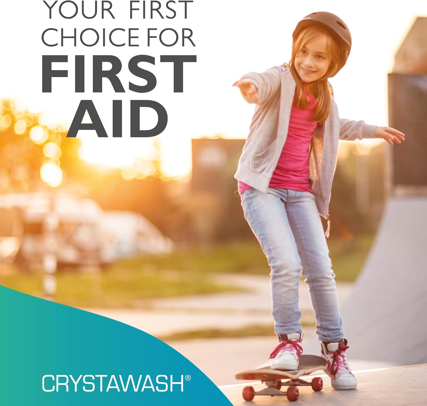 Crystawash Wound Wash Spray - Sterile Saline Irrigation Spray to Wash Minor Skin Wounds. Cuts, Grazes and Scrapes. First Aid Wound Cleaning Spray. 100Ml Bottle image number 3