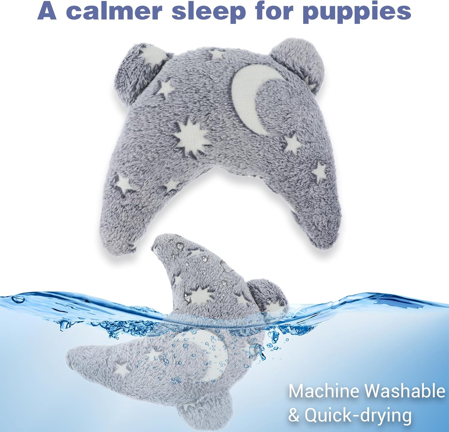 Pillow for Cats Dog Neck Pillow U-Shaped Soft Fluffy Pet Calming Toy Small Dogs Half Donut Cuddler Noctilucent Plush Bed Pillow for Joint Relief Sleeping Improve Puppy Indoor Cats Accessories