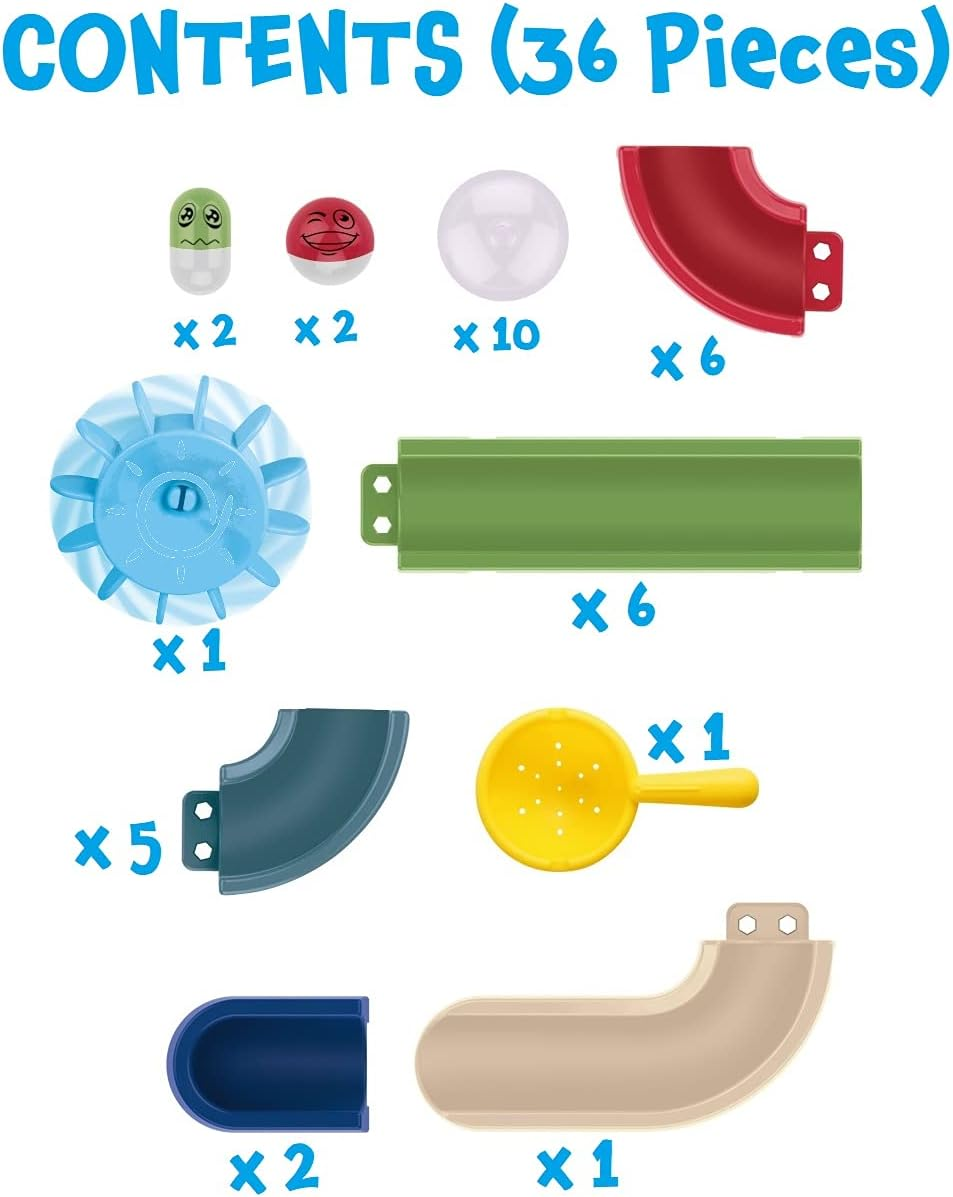 Buddy & Barney Bath Time Marble Run Bath Toy