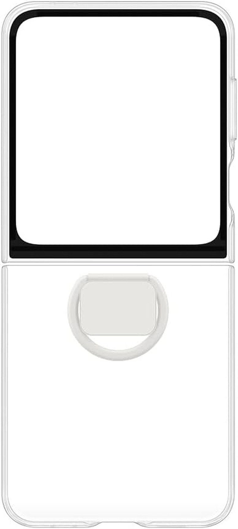 Samsung Phone Case with Ring for Samsung Galaxy Z Flip 6, Clear