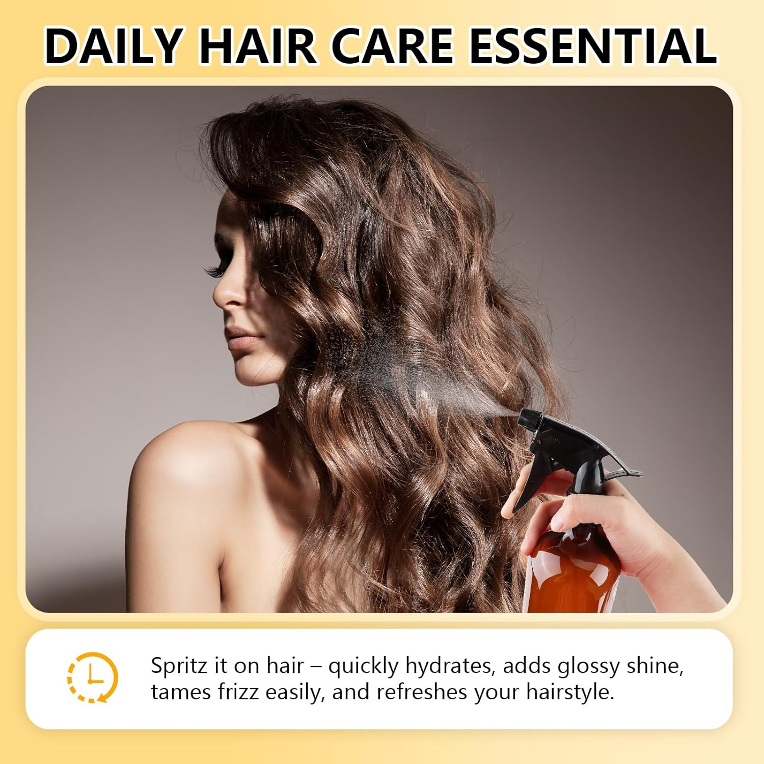 3 Pcs Empty Amber Spray Bottles 500Ml Refillable Amber Spray Bottles with Adjustable Nozzle, Premium Dark Spray Bottle for Disinfectants, Gardening, Pet Care & Cleaning Solutions with Leak image number 2