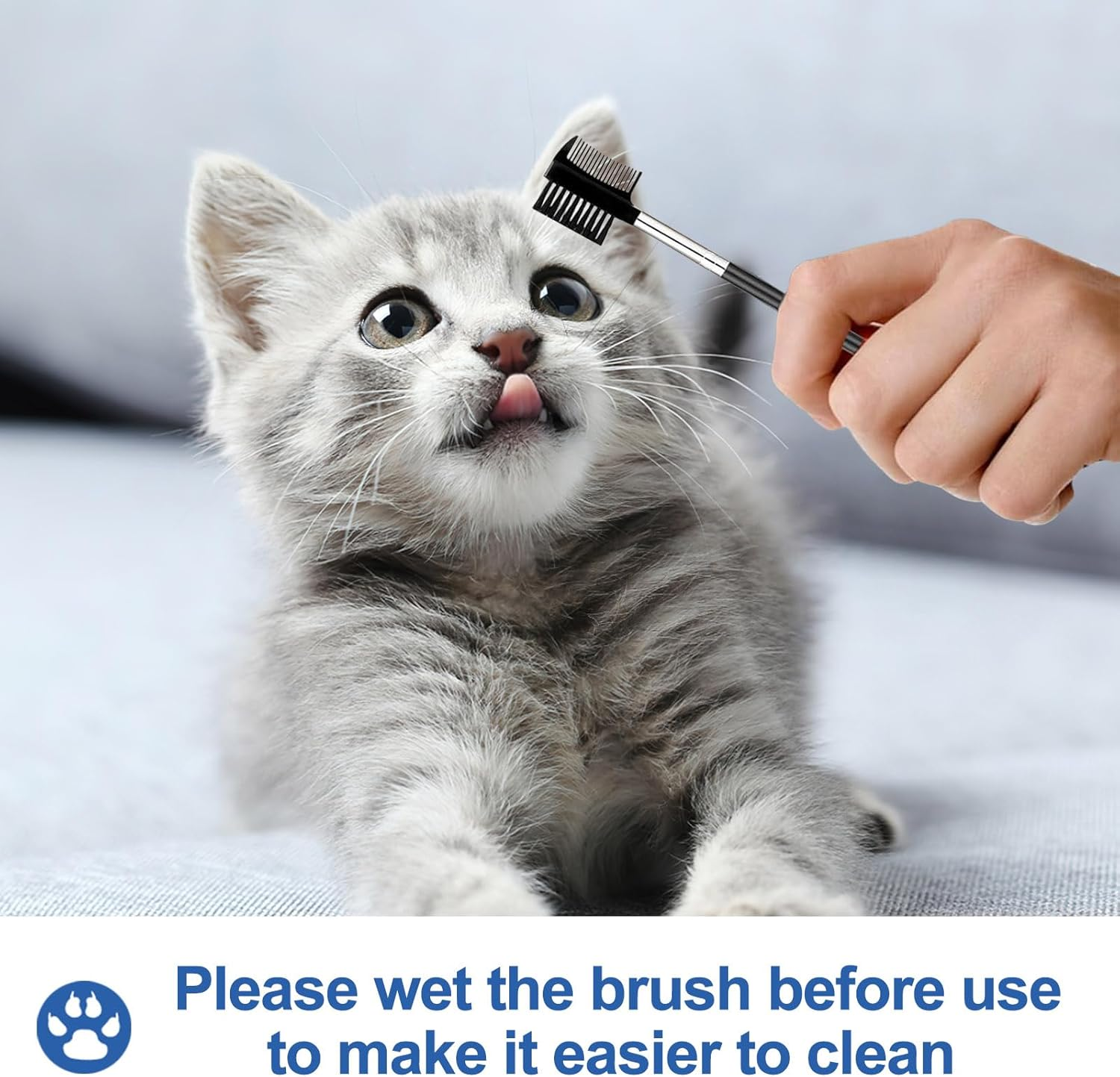 8Pcs Dog Eye Tear Stain Removal Combs Pet Grooming Comb Tear Stain Removal Stainless Steel and Plastic Multifunctional Double-Sided Fine-Tooth Lice Comb (Colorful) image number 5