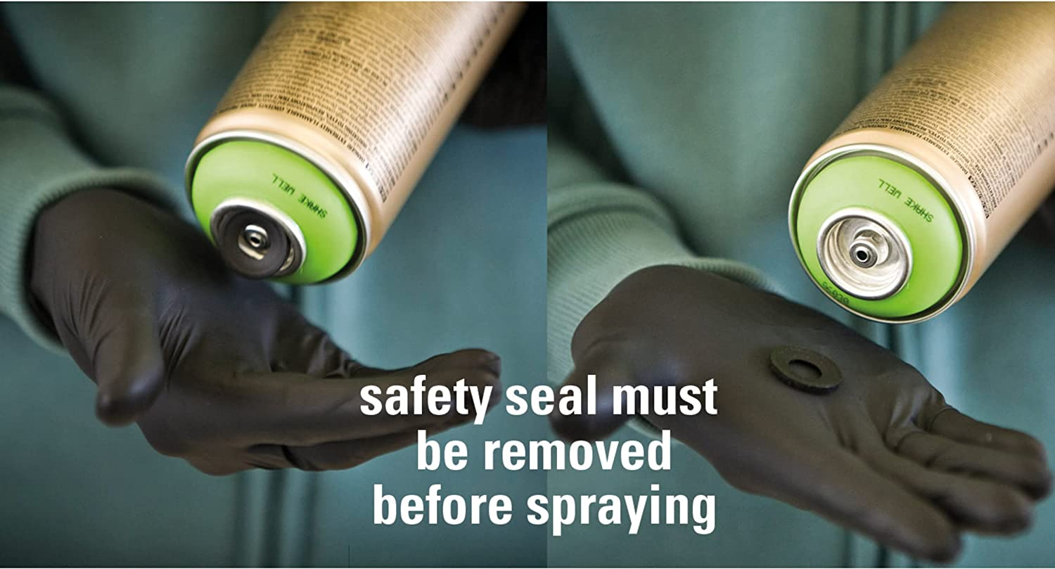 Montana Cans Crackle Spray Paint, 400 Ml, Traffic Black image number 3