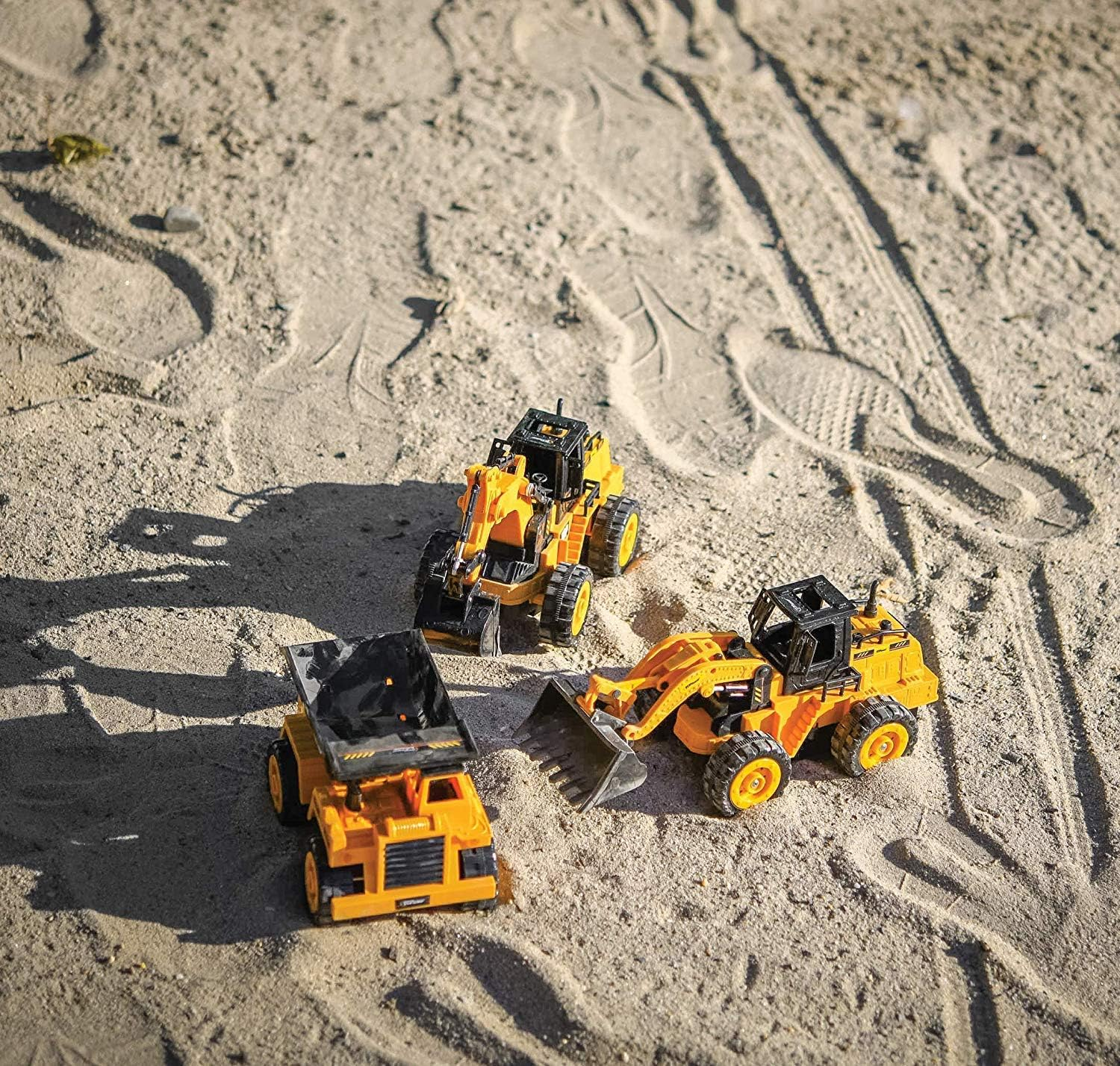 Top Race 5 Channel Fully Functional Remote Control Construction Truck Kids Size Designed for Small Hands Front Loader image number 2