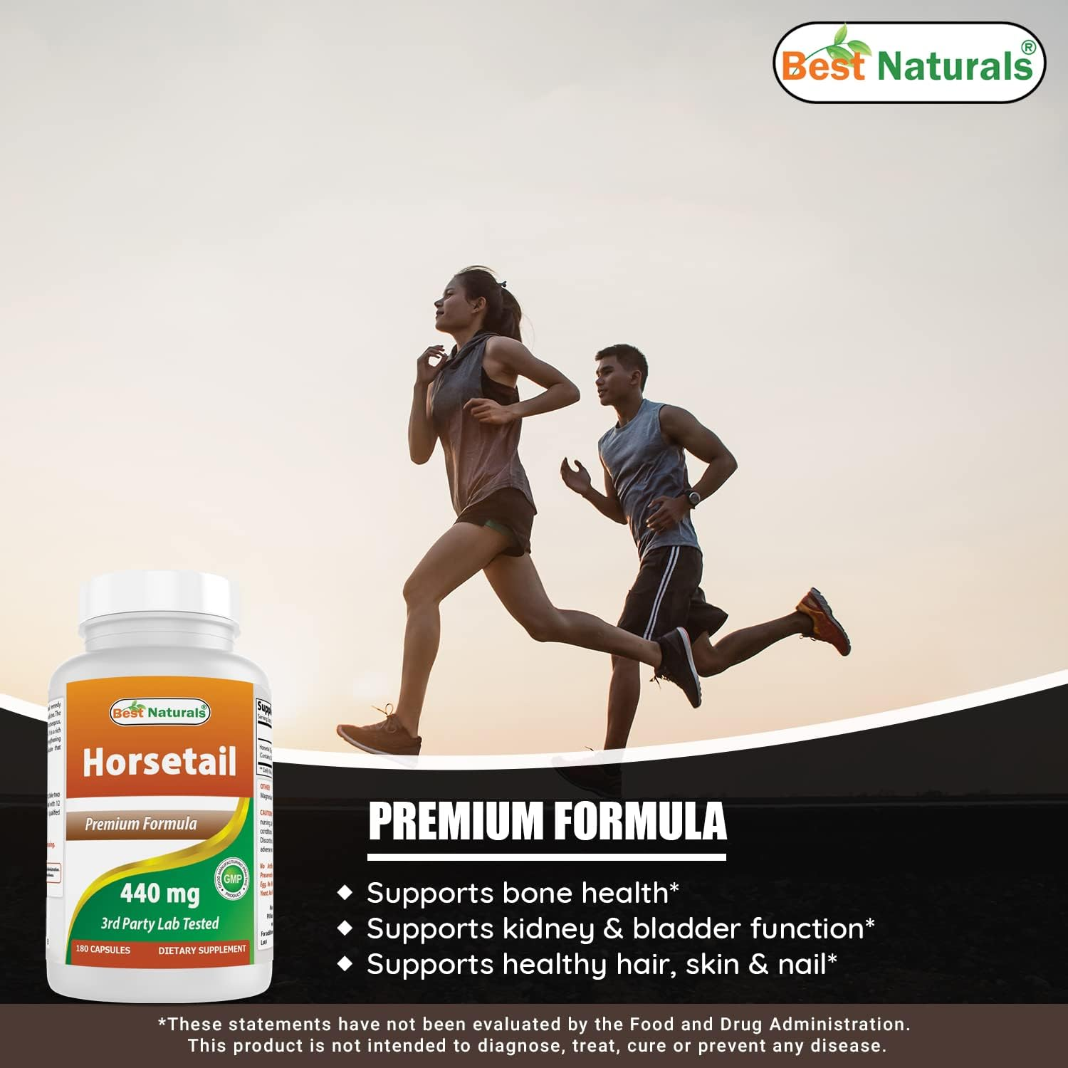 Best Naturals Horsetail 440 Mg 180 Capsules (180 Count (Pack of 3)) image number 3