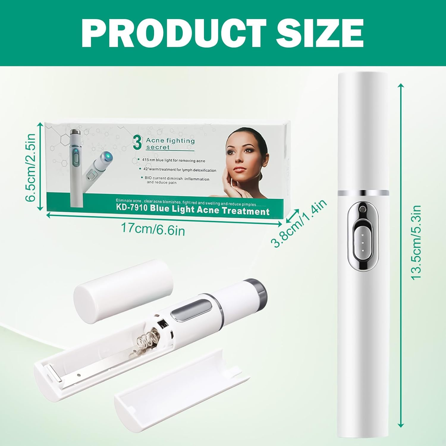 Non-Invasive Pen for Mole and Wart Removal, Blue Light Acne Remover, Wart Remover, Dark Spot Remover for Face and Body image number 4
