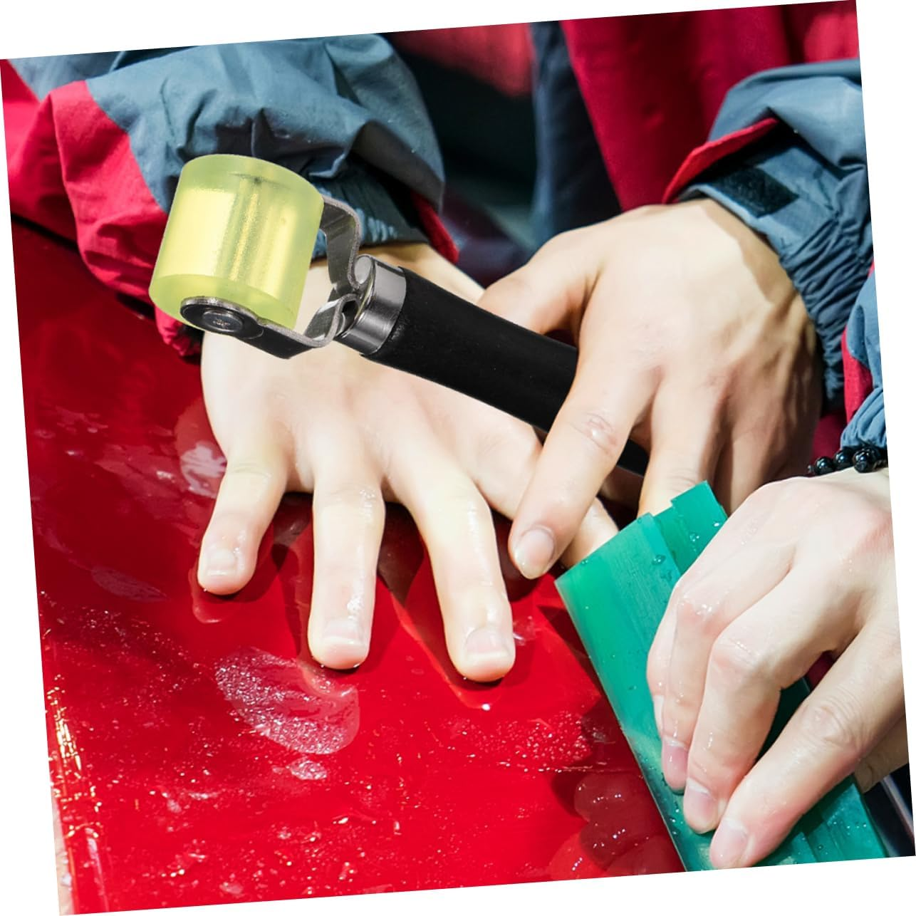 ASAKKURA Soundproof Silencer Car Sound Deadener Roller for Automotive Interior Noise Control Vehicle Sound Insulation Tool Application Wheel image number 6