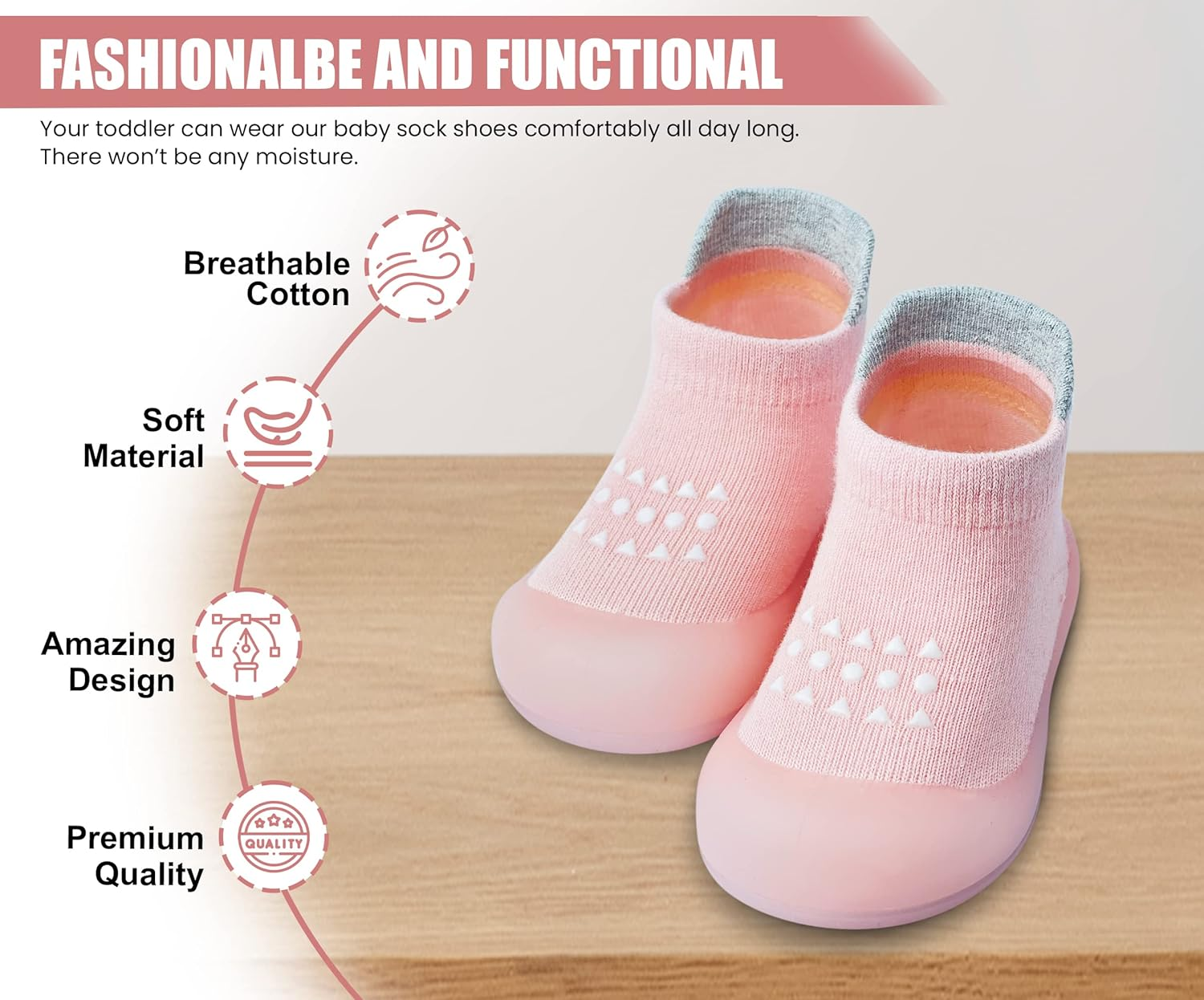 Baby Shoes Boys Girls First Walking Shoes Non Slip Soft Sole Sneakers Toddler Infant Babygirl Sock Shoes