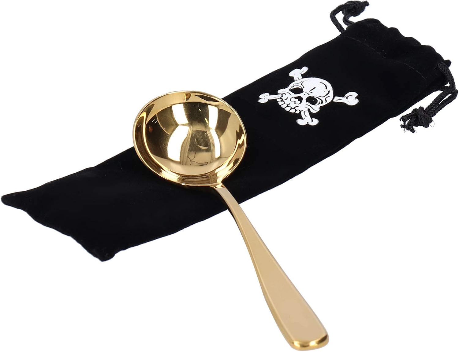 Cupping Spoon Stainless Steel Professional Coffee Cupping Spoon Milk Foam Dessert Cake Ice Cream Soup Bouillon Iced Tea Spoons Gadgets Tableware Kitchen Tool Silverware with Storage Bag (Oro) image number 6