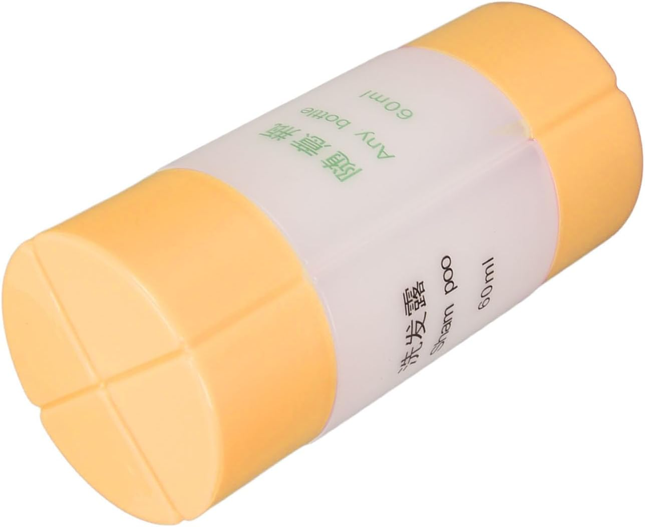 CUOFYUNL 4 in 1 Travel Dispenser Orange Strong Plastic Small Light Portable Shower Bottle for Shampoo Lotion Toiletries Soap image number 6