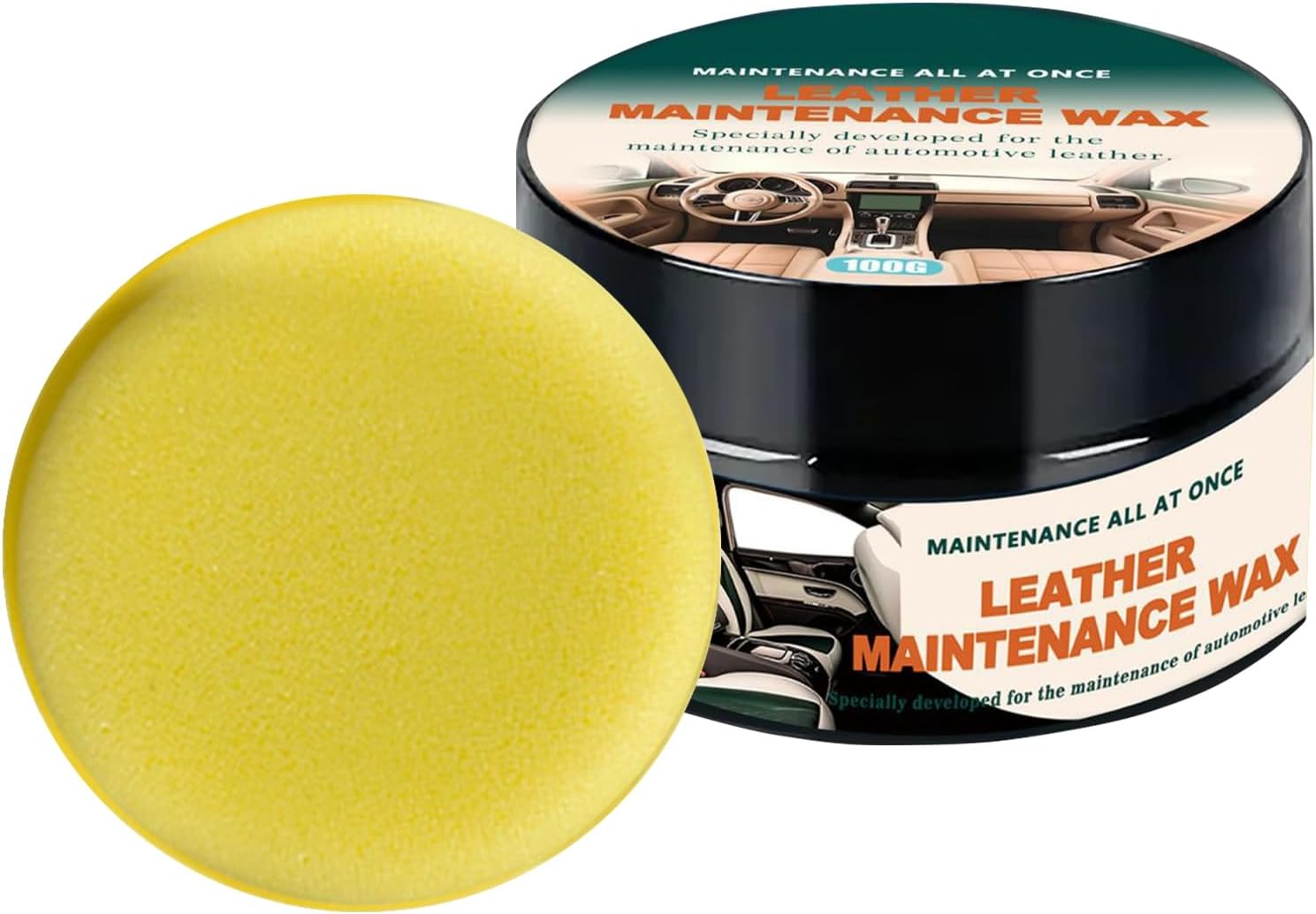 Nybhyjka Car Interior Restorer,Car Interior Scratch Remover | 100G Automotive Wax Safe Long Lasting Cleaner Coating Paste Detailing Supplies for Wheel image number 3