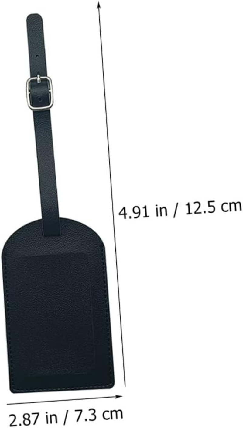 BESTYASH 5Pcs Luggage Identifier Tags Pu Travel Tags for Suitcases and Bags Convenient Baggage Personal Info Card for Business Trips and Travel Accessories