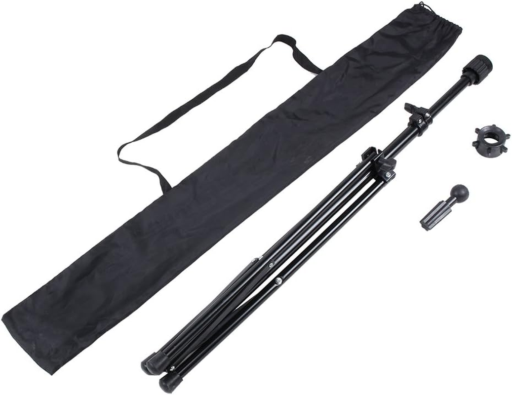 Wig Stand Tripod, Adjustable Foldable Mannequin Head Stand Heavy Duty Head Tripod Holder for Hair Salon Cosmetogy Hairdressing Training Practice image number 6