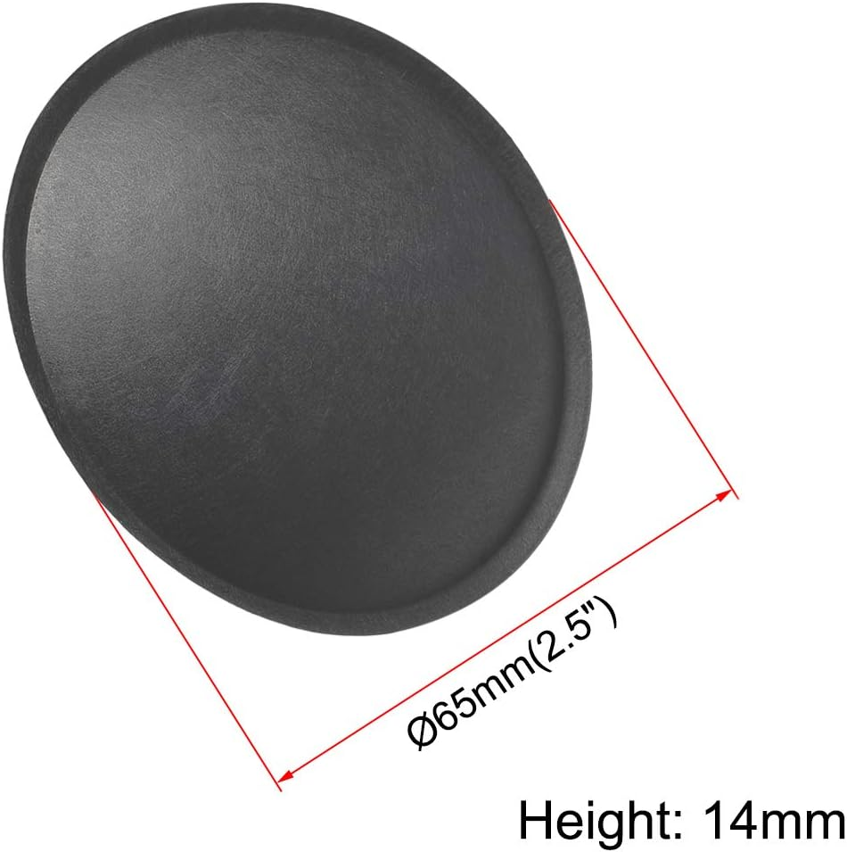 Sourcing Map Speaker Dust Cap 65Mm/2.5" Diameter Subwoofer Paper Dome Coil Cover Caps 2 Pcs