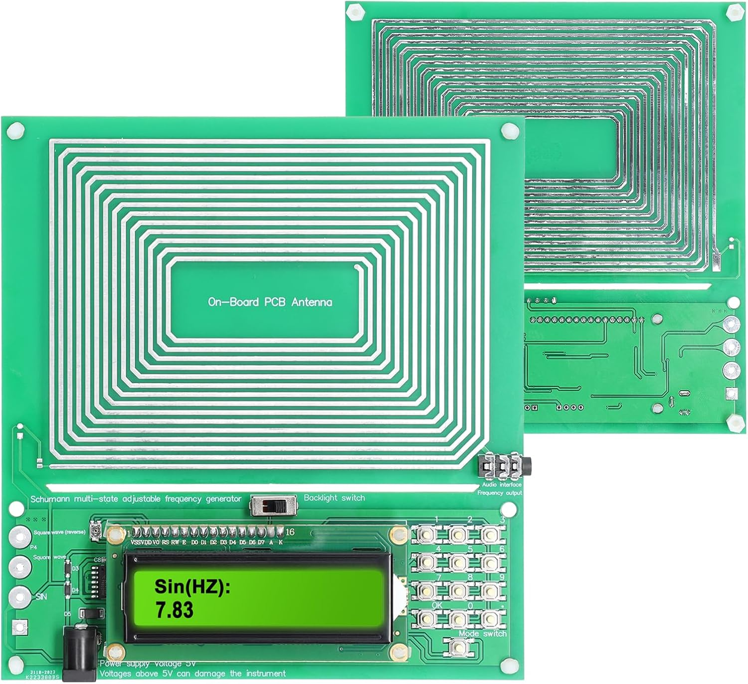 Namolit Adjustable 0.001Hz-200Khz 7.83HZ Schumann Resonance Ultralow Frequency Pulsewave Generator Audio Resonator image number 6