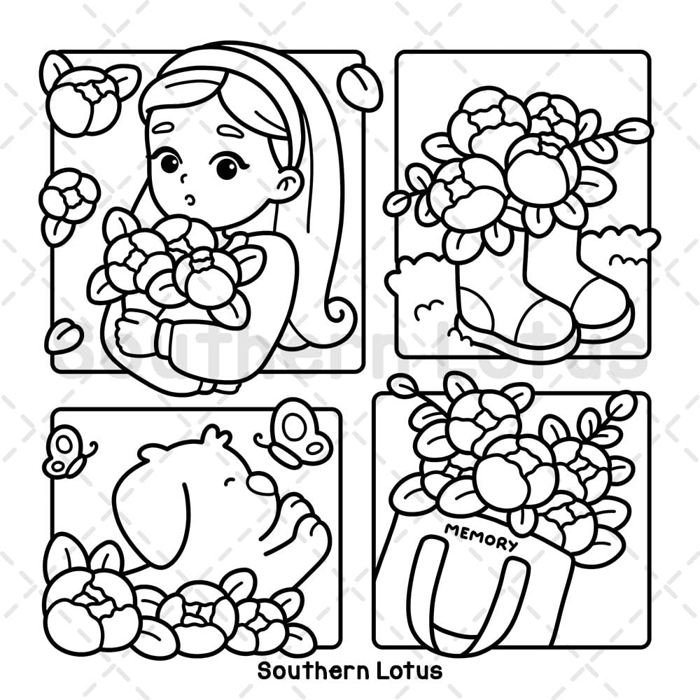 Girl Spaces: Coloring Book for Adults and Teens Featuring Cozy Moments and Girly Things, Cute Drawings for Relaxation and Stress Relief image number 4
