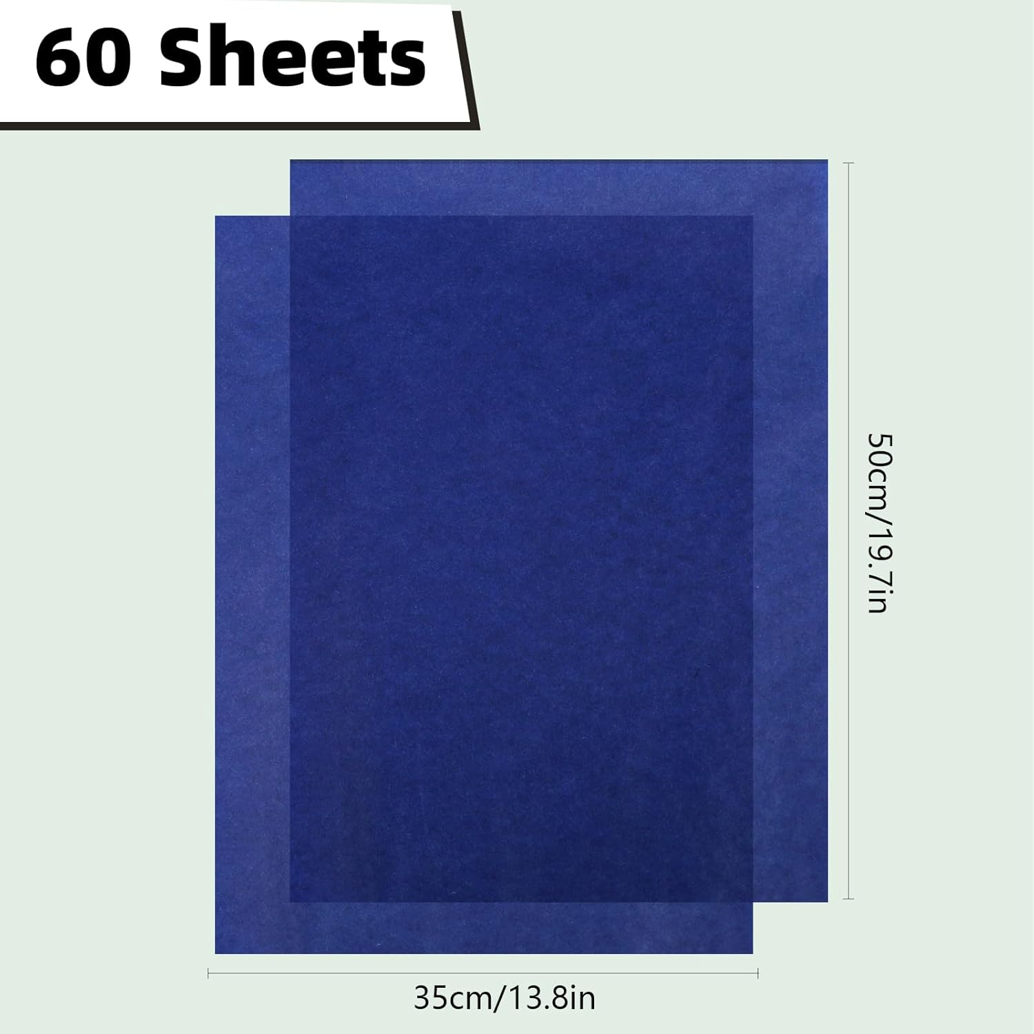 Fayrvind 60 Sheets Blue Tissue Paper Wrapping, 20"X14"Gift Wrapping Tissue Paper Bulk for Gift Bags Fill, Product Packaging Paper Sheets for Art Craft, Fathers Day Boy Man Project Pom Party Decoration image number 5