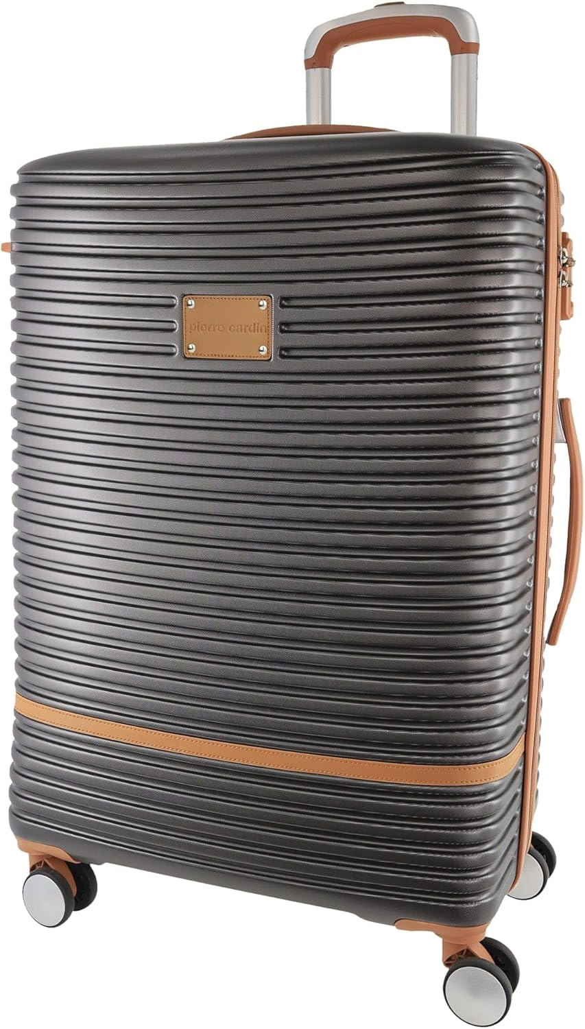 Pierre Cardin 54Cm Cabin Hard Shell Suitcase in Charcoal