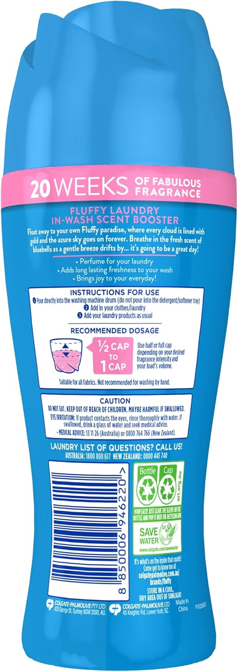 Fluffy Laundry in Wash Scent Booster Beads, 250G, Cloud Nine, Perfume for Your Wash, Laundry, Long Lasting Freshness, Fragrance image number 3