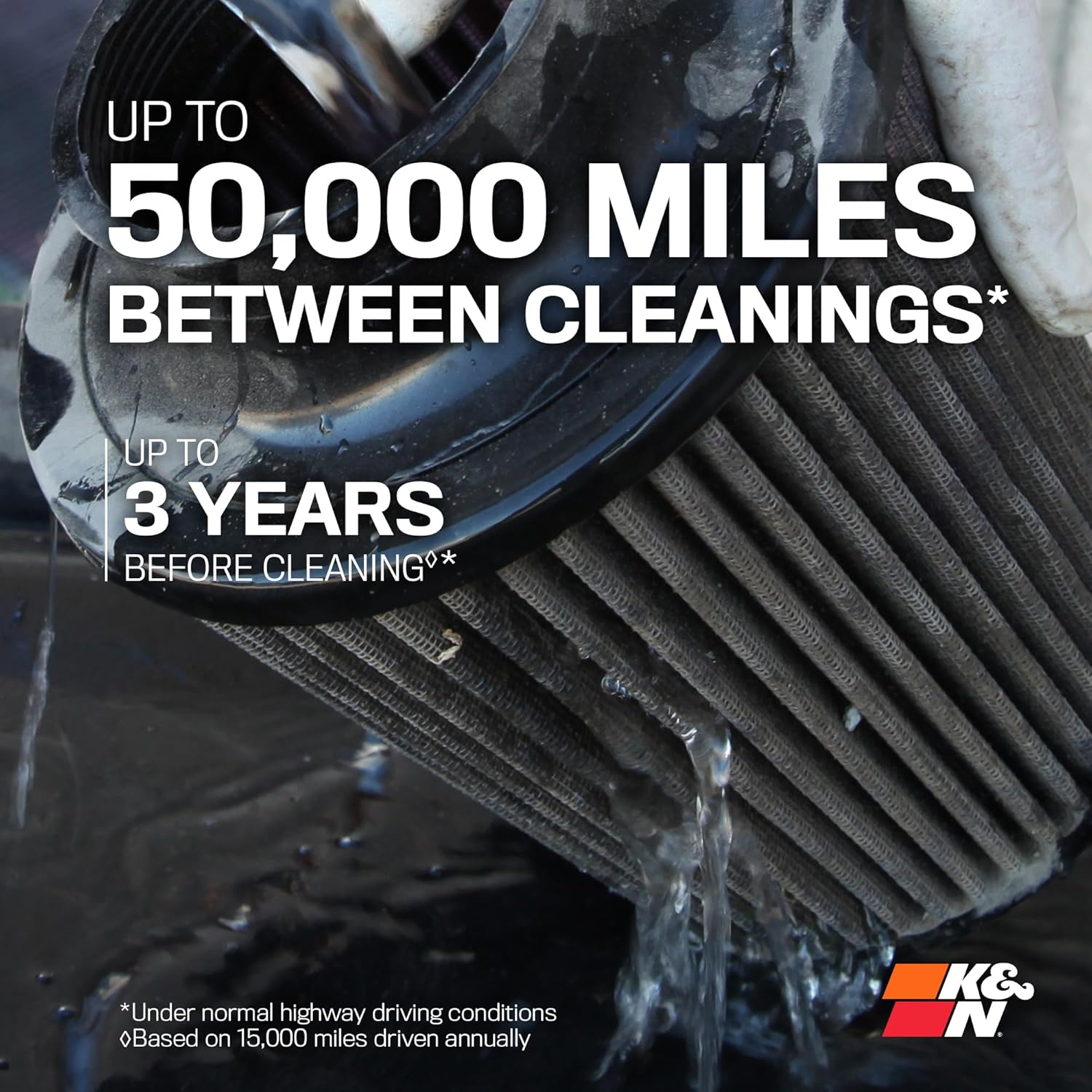 K&N RU-3112HBK Universal Clamp-On Air Filter image number 4