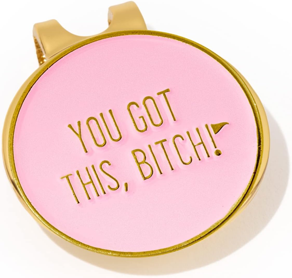 Birdie Girl Frickin' Golf Women'S Ball Marker with Hat Clip, Womens Golf Accessories, Magnetic Golf Ball Marker, Ball Marker Hat Clip, Golf Bag Accessories image number 3