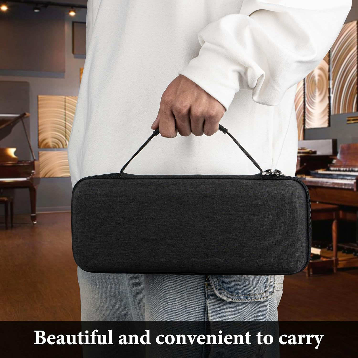 Geekria Hard Shell Travel Carrying Case, EVA Protective Bag Compatible with Blackmagic Design ATEM Mini Pro (Dark Gray)