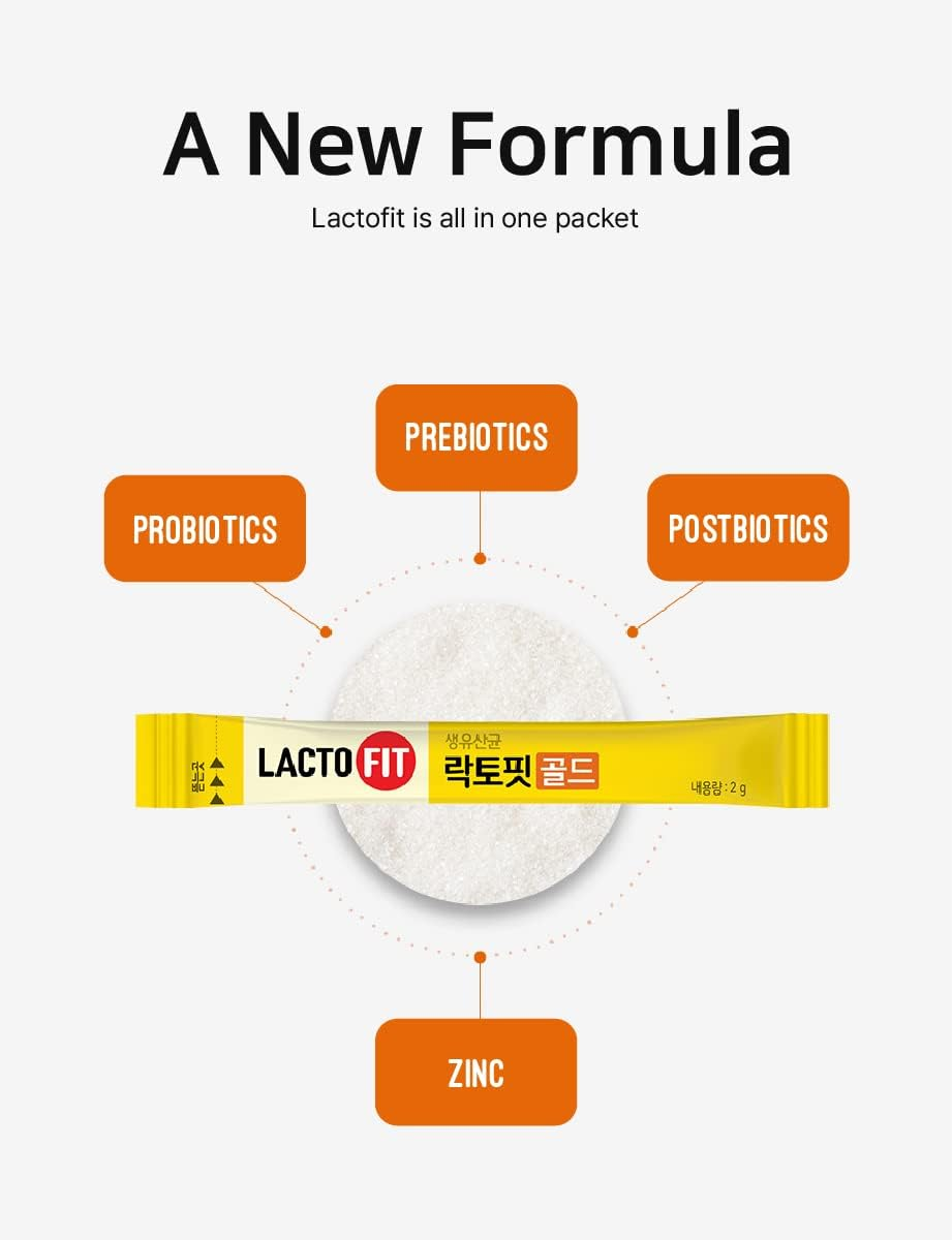 FARMER QUEEN [CKD] Lacto-Fit Gold 3 Pack (2,000Mg X 150 Sticks) Synbiotics Good for Gut Health 1Billion CFU Probiotics & Prebiotics Supplement image number 5