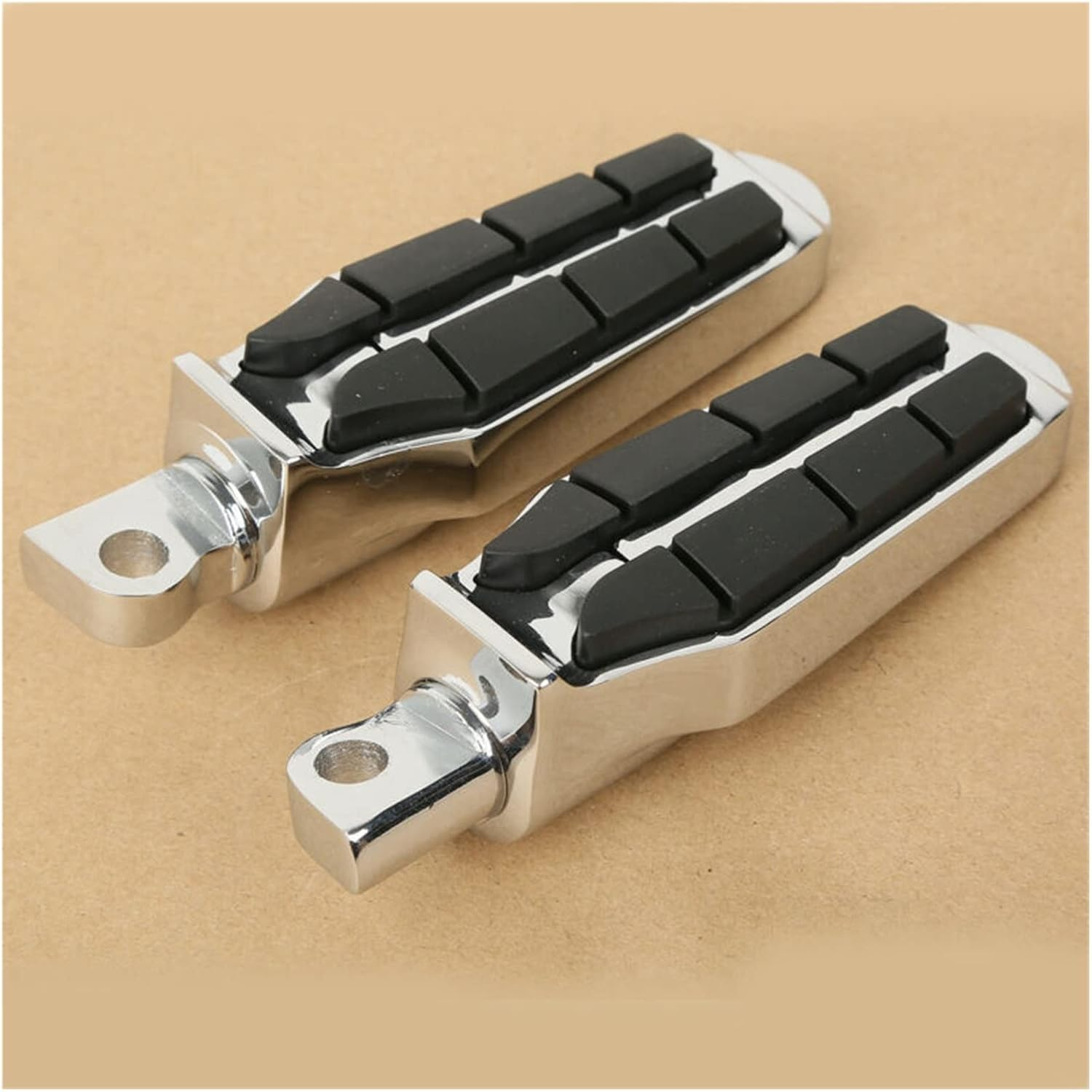 TRUSTTWO Motorcycle 10Mm Footrest Foot Pegs Compatible with Harley Sporster XL 883 XL1200 2004-2013 Touring Electra Street Glide Road King FLHR the New (Color : Black) image number 5