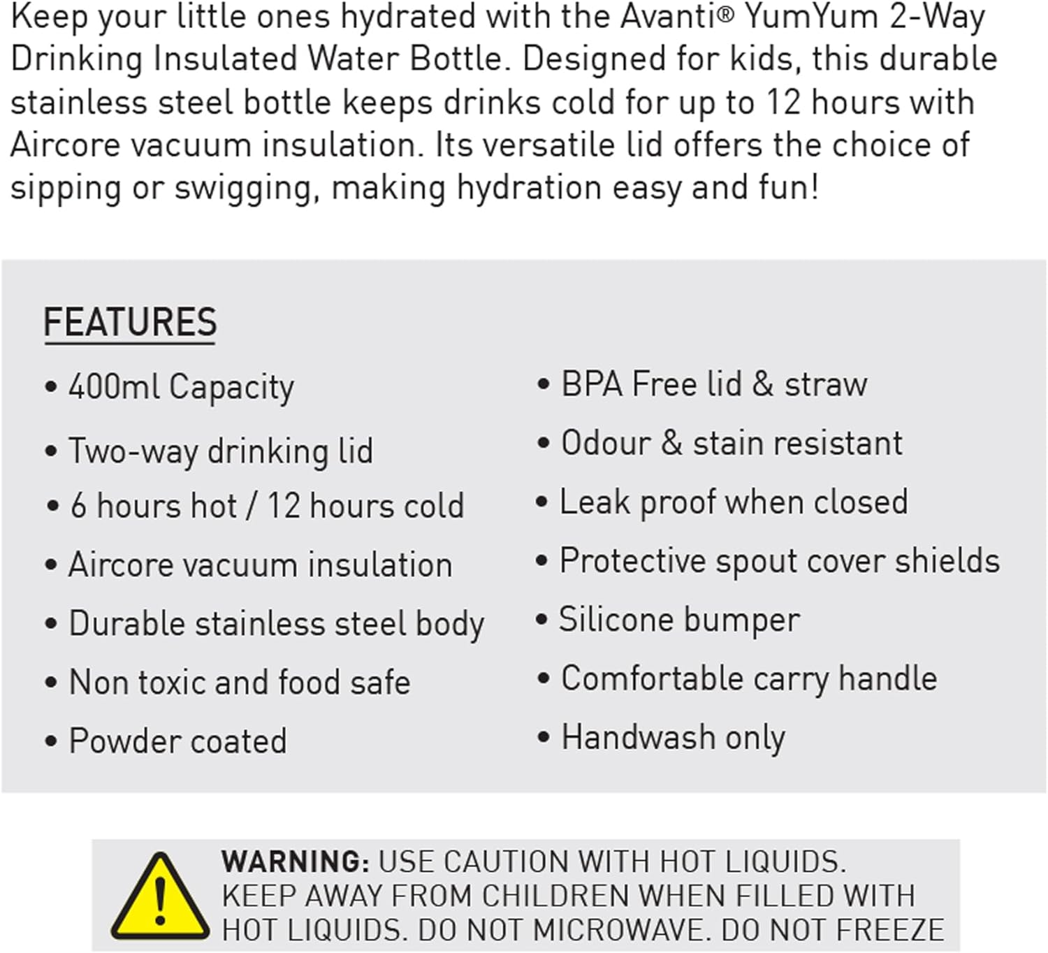 Avanti Yumyum Water Bottle - Green/Bue image number 3