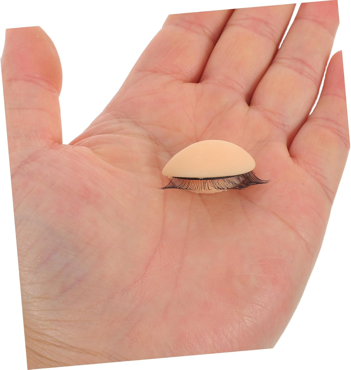 Gatuida 9Pair Double Silicone Eyelash Practice Eyelids for Mannequin Head Realistic Removable Lash Extension Training Kit for Beginners and Professionals image number 3