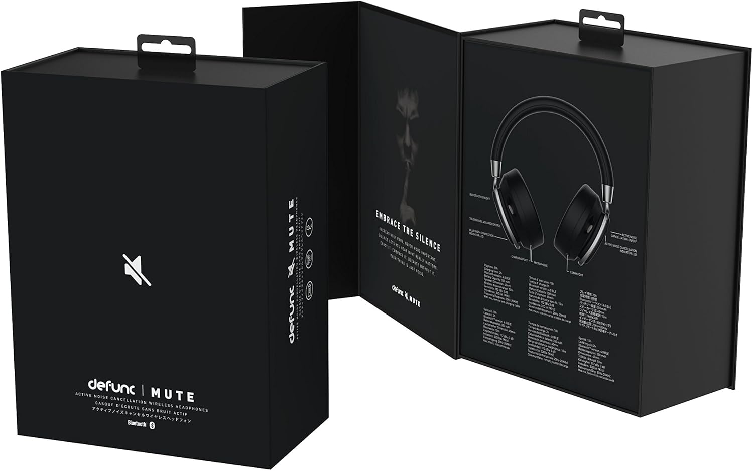 Defunc DEFD1051 Mute Bluetooth Headphone - Black image number 3