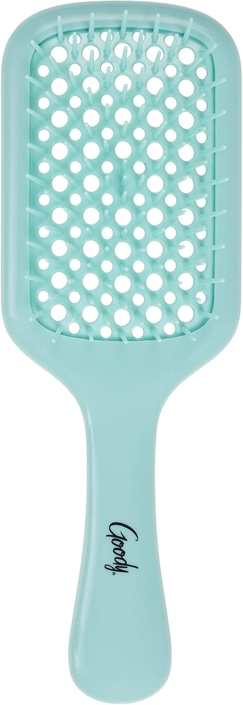 GOODY Planet Vented Paddle Brush,Teal - Detangler Comb for Thick,Curly & Fine Hair - Pain-Free Hair Accessories for Women,Men,& Kids - Removes Knots & Tangles - Ocean Rescue Recycled Plastic