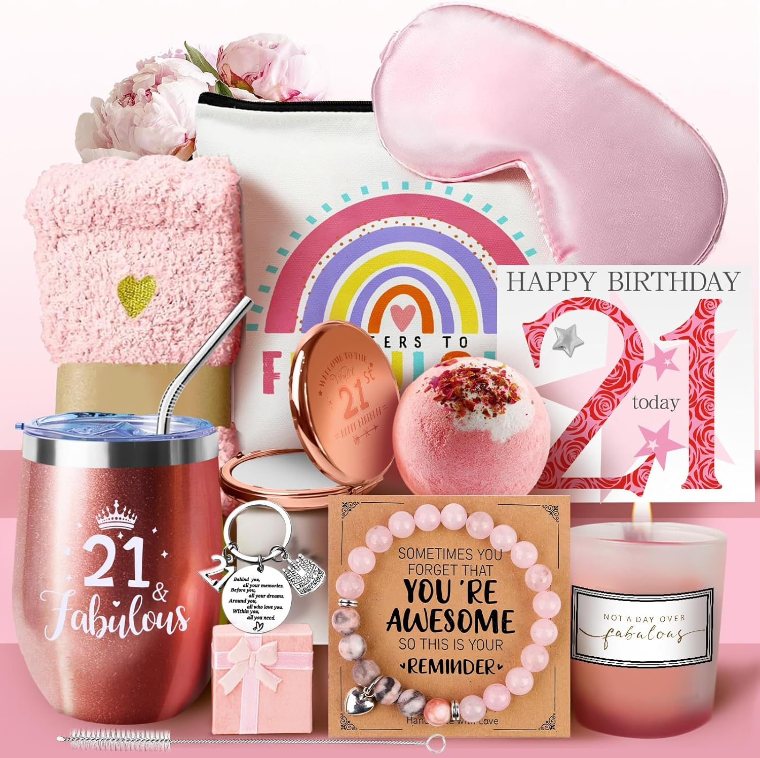 18Th Birthday Gifts for Girls, 18 Birthday Gift Idea for Her, Happy Birthday Gifts Set for 18 Year Old Girl Daughter Sister Best Friend Girlfriend