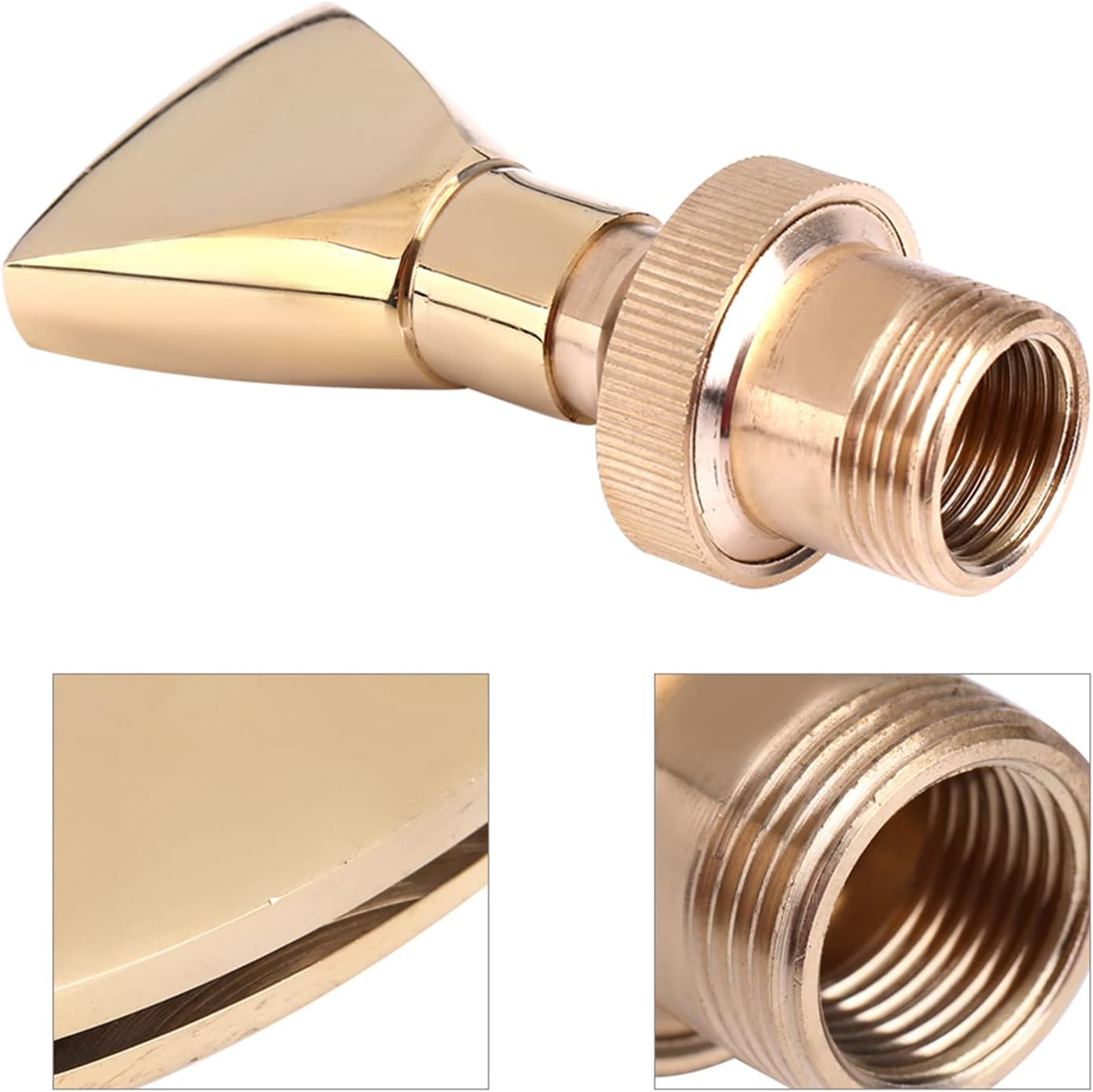Water Fountain Nozzle Spray, Fan Shaped Brass Fountain Nozzle, Perfect Fountain Spray Head and Sprinkler