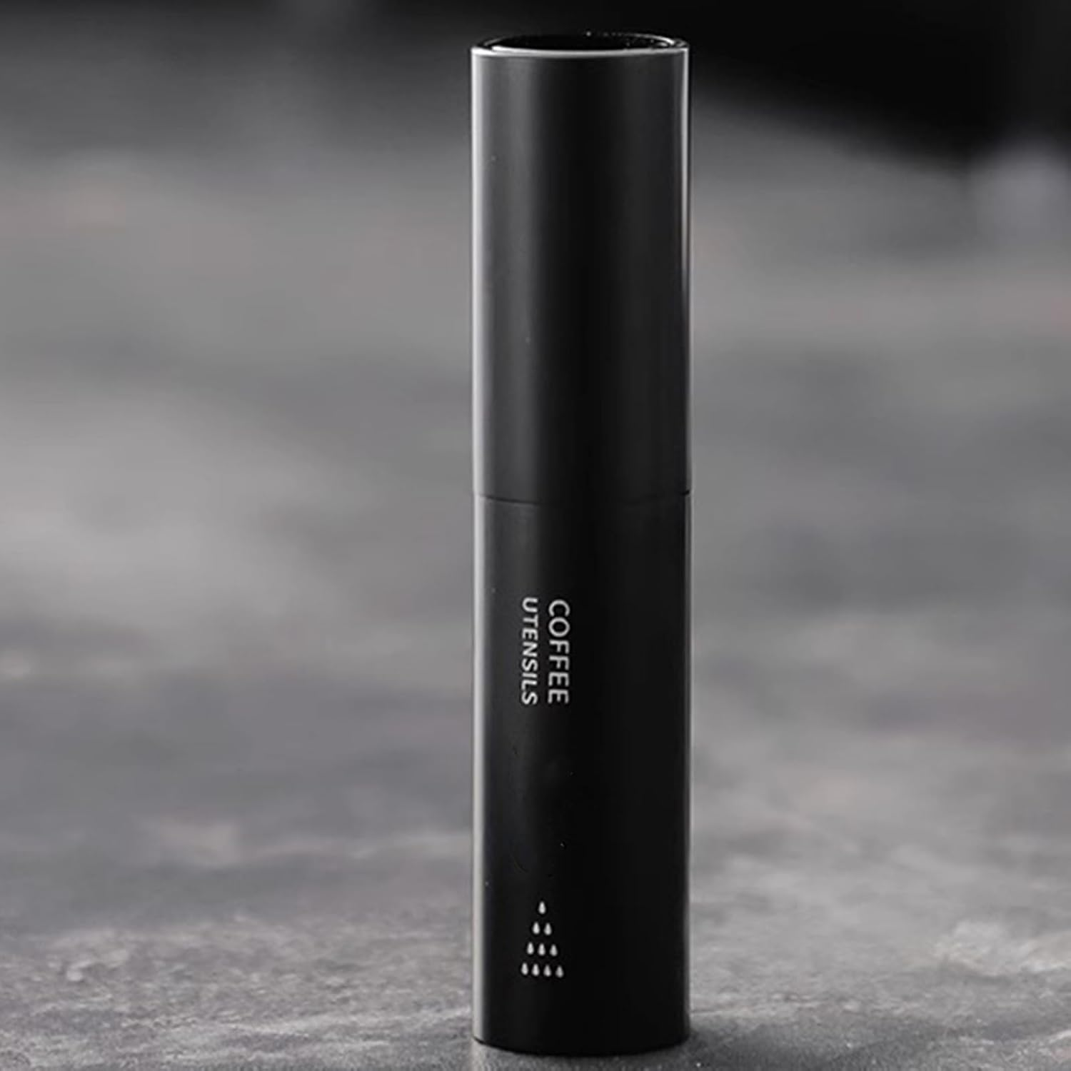 Coffee Dosing Cup Spray Bottle 10Ml Aluminum Shell Glass Inner Liner 2.3X2.3X11.5Cm Refillable Container Fine Mist Dispenser Storage Case for Consistent Brewing Static Reduction Water Spray Spritzer - Black image number 3