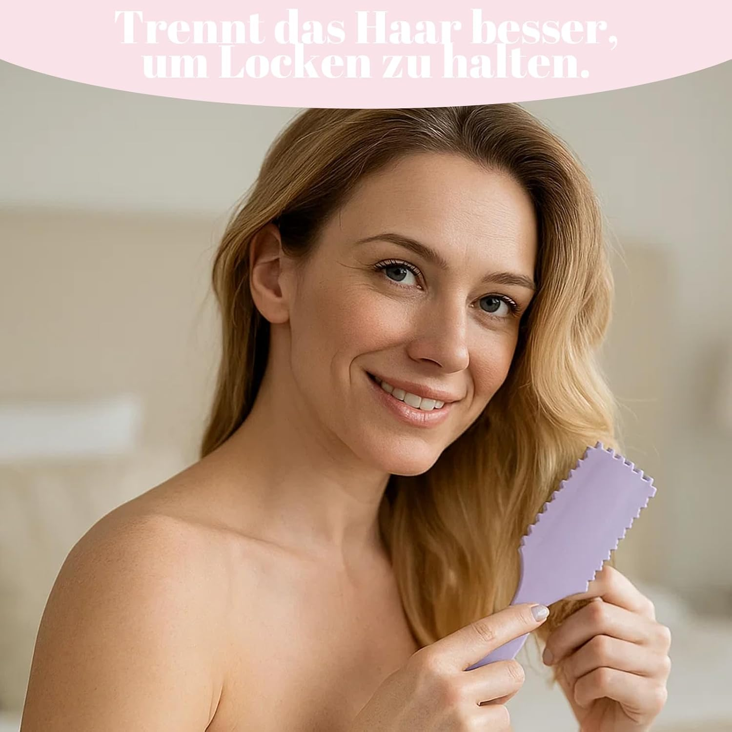 Curl Brush, 2-Piece Curl Brush Set, Brush for Curls and Curling Comb, Ideal for Curly Hair, Curling Brush for Natural Curls and Curly Hair Brush image number 1