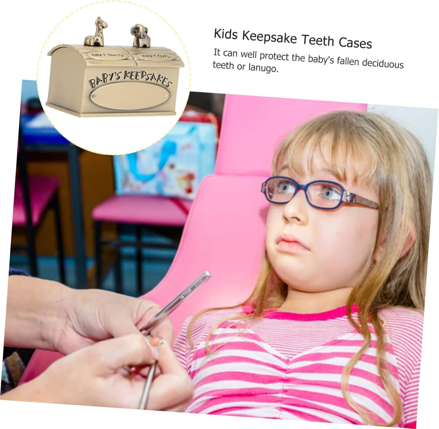 Teeth Keeper Box Newborn Keepsake Box for Boys and Girls Sturdy Structure image number 2