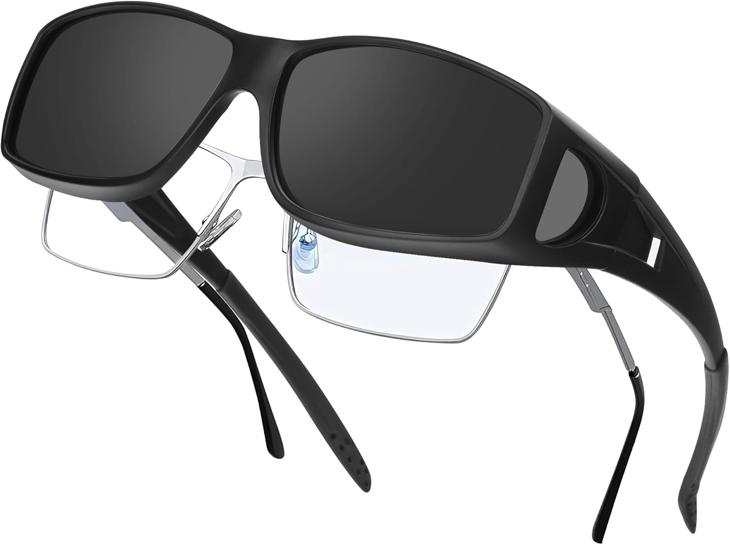 Duduma Polarised Fit over Glasses Sunglasses for Men & Women UV400 Protection Anti-Glare Wrap around Eyewear for Driving Fishing Sports