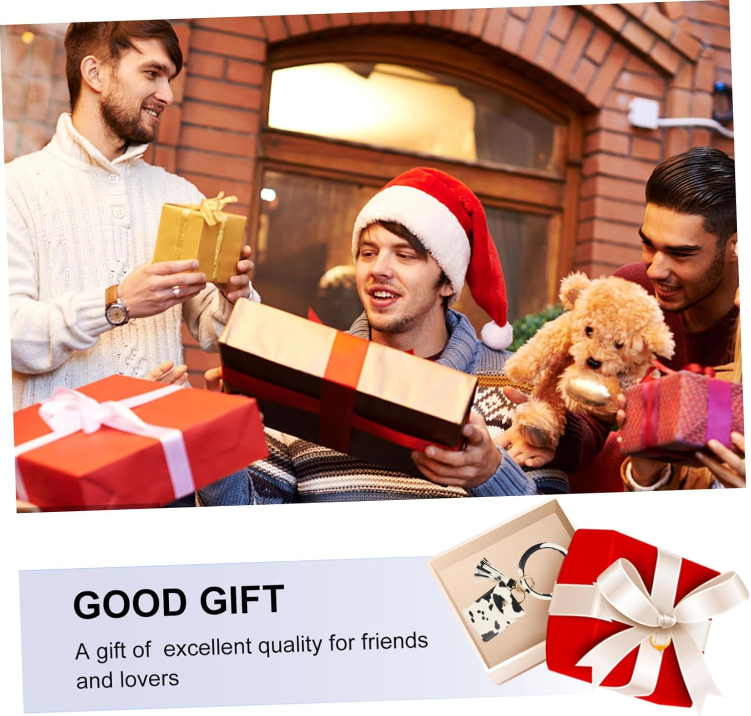 WOFASHPURET Keychain Bangle Purse Multifunctional Storage Bag Easy to Use Key Ring Purse Pattern