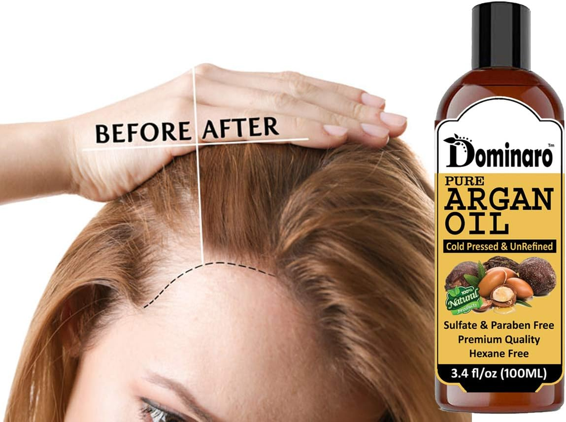 Dominaro 100 % Pure & Natural Jojoba Oil & Argan Oil (Combo Pack of 2 Bottle ) 200 Ml Hair Oil (200 Ml) image number 1